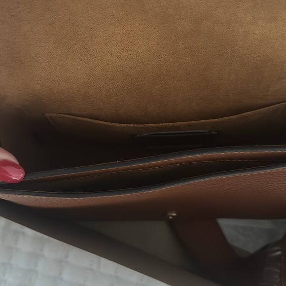 COACH Amelia Large Saddle Bag Soft Pebbled Leather Redwood Size 9 1/4”x7”x3 1/4” - Picture 7 of 7